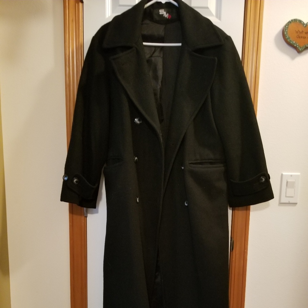 Black Wool Long Coat